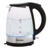 Electric kettle, made of glass, 1.7 L, 2200 W - Zokura - Image 2